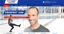 Desktop Screenshot of intersport-tahedl.de