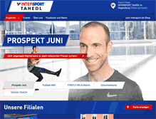 Tablet Screenshot of intersport-tahedl.de